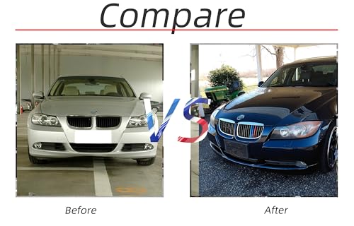 Image of Grille color stripes Compatible with BMW E90 E91 Pre-LCI 3 Series 2006 2007 2008 grill12-Beam