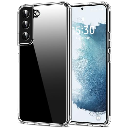 HOOMIL Crystal Clear Hülle für Samsung Galaxy S22 5G, Nie Vergilbung Transparent - Durchsichtig