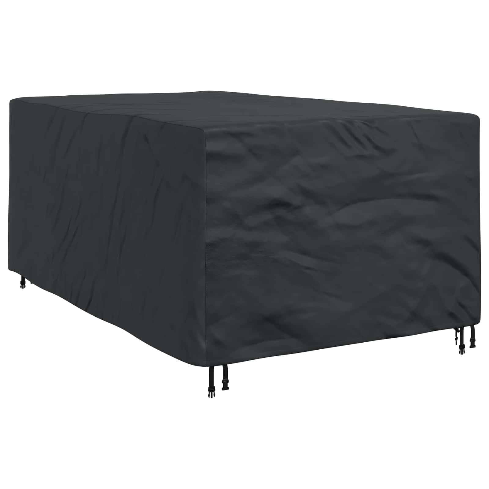 Knerpwd 600D Oxford Fabric Plain Black Waterproof Furniture Cover 143 X 225 X 90 Cm 600D For Indoor Outdoor Use