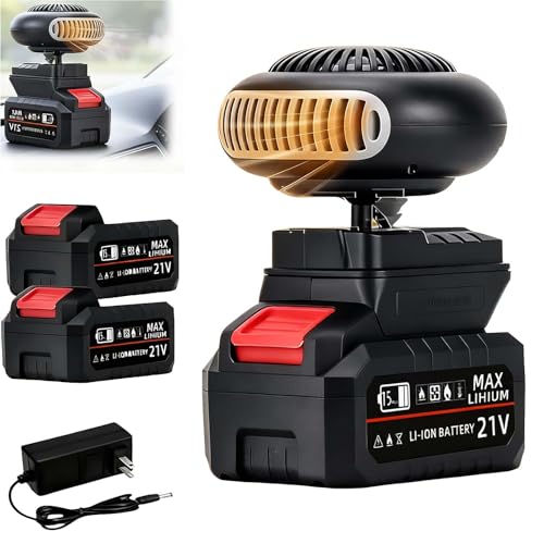 Portable Battery Operated Heater, 1500mAh Rechargeable Space Heater for Car, golf cart heater,...