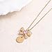 oiasse Initial Necklaces for Girls, Bow Necklaces for Teen Initial D Necklaces Dainty