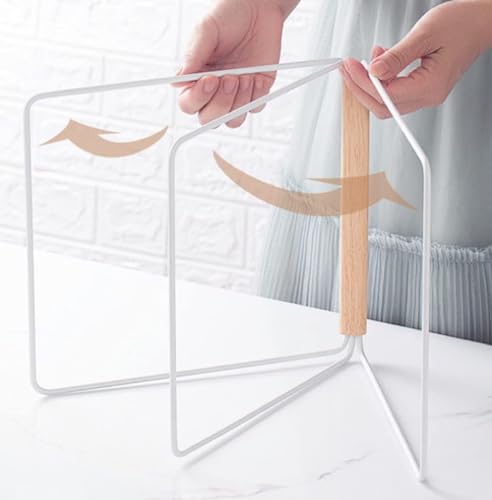 Image of ARHAT ORGANIZERS Foldable Hand Towel Stand | Towel Holder for Washbasin & Kitchen | Hand Towel Holder for Bathroom, Countertop & Vanity | 3 Towel Drying Stand, Napkin Stand (White, 3-Tier)