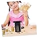 CAXUSD Novelty Coin Organizer Coin Counter Holder with Plastic Bucket Sleek Storage for Home Commercial Use