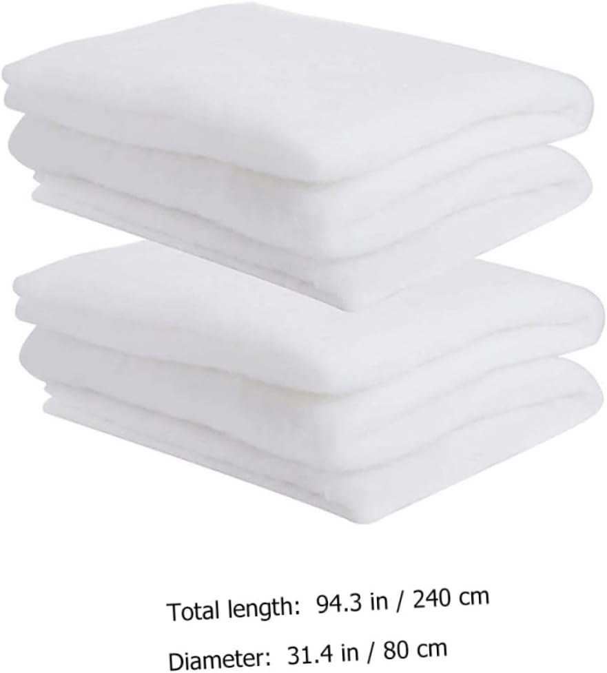 2pcs Christmas Artificial Snow Blankets Thick Snow Blankets for Holiday Decor for Decoration and Christmas Village Displays