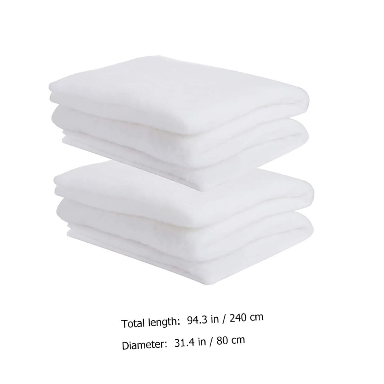 Beatifufu 2pcs Artificial Snow Blanket for Christmas Decoration Thickened Simulation Snow for Crafts Photography Party Supplies All-Matching Decor