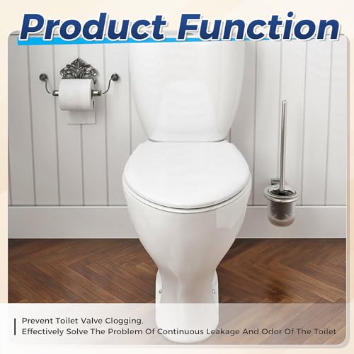 Image of 2 Sets 385311641 RV Toilet Water Valve Kit and 2 Pcs 385311658 RV Toilet Ball Seal Compatible with 300 310 320 Series Toilets Fit for Pedal Flush Toilet and Sealand Marine Toilet
