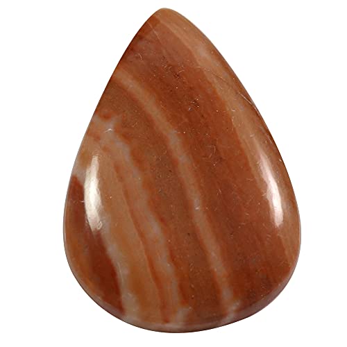 Agate rose poire 46.65 carats gemme cabochon d'exception Oh10