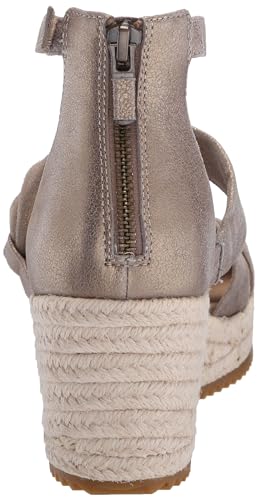 Women's Wisp Wedge Sandal, Platinum, 83