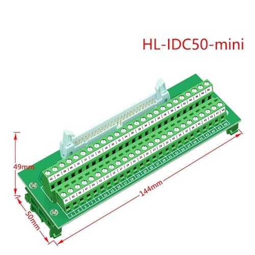 Cable IDC50 y bloque de terminales para montaje en riel DIN sin soporte 2