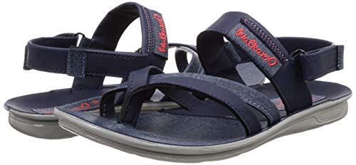 Image of Walkaroo Men Blue Grey Outdoor Sandals-7 UK (W5767)