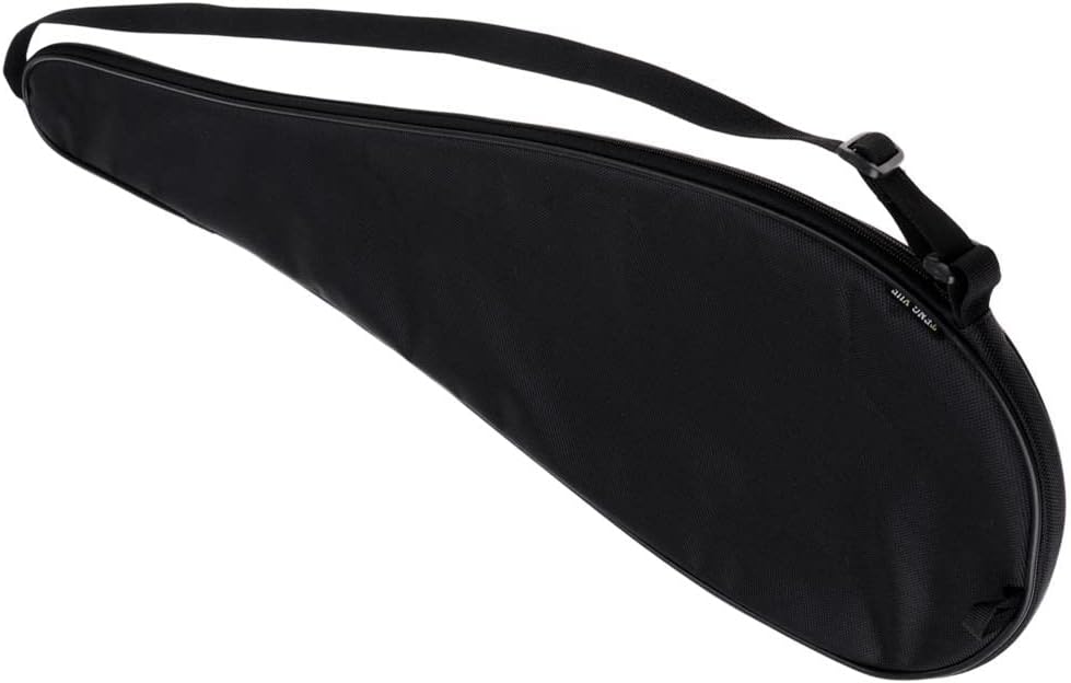 Squash Racquet Cover Bag for Training - Adjustable Shoulder Strap, Oxford Material, Shockproof Padding - for Tennis, Badminton, Gym, Fitness, and Practice Gear, 71x25cm, Black