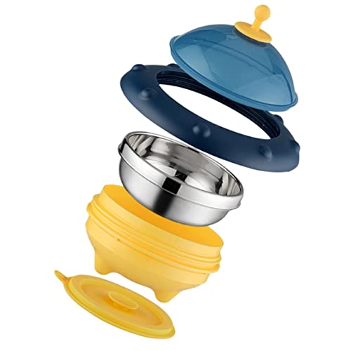 Yardwe Suction Bowl with Insulation Detachable Stainless Steel Feeding Bowl for Non Spill Design for Home Picnics and Outdoor Use and