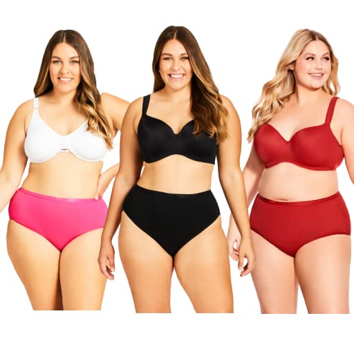 Image of VESY Women Hipster Panties Plain Color Jumbo Size Full Coverage Underwear Panty Small to 10XL (Pack of 2)