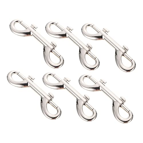 Levemolo Superior 6 Pack Zinc Alloy Snap Hooks Dog Leash Hooks Pet Leash Accessories Open/Close Smoothly