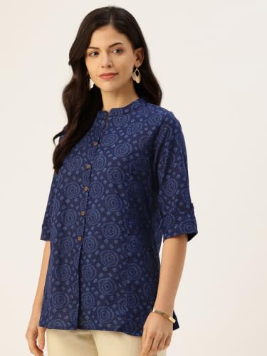 Image of Printed Mandarin Shirt - Casual & Chic (S-3XL)