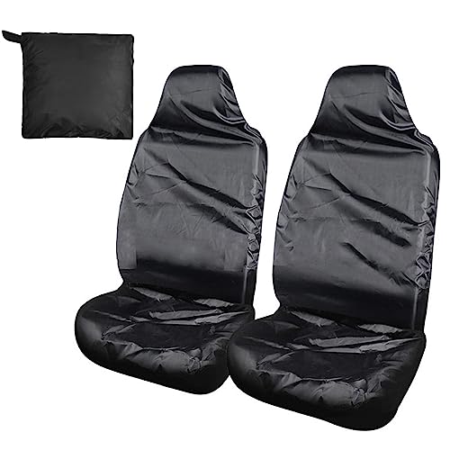 Ansoem Funda de Asiento Delantero para Coche Impermeable, 2pcs Universal Protector de Asiento Coche Cubiertas de Asientos Limpian Fácilmente para Mascotas para Coches, Camiones y SUV