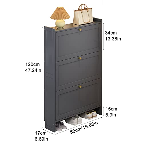 Étagère à chaussures verticale réglable et meuble gain de place