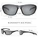 KastKing Hiwassee Polarized Sport Sunglasses for Men and Women, Matte Smoke Crystal Frame,Smoke Lens