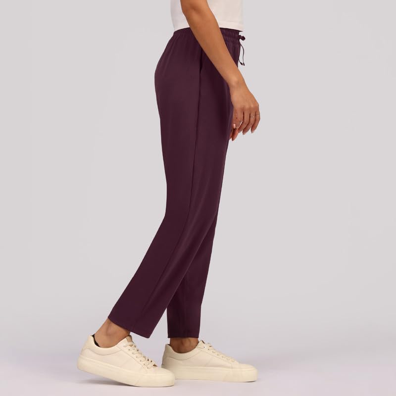 Image of BlissClub Women Mid Rise Tapered Casual Pants
