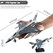 F16 Fighter Jet Toy - 1 Pack, Pull Back Toy Jets with Light & Sound, Diecast Airplane Toys for Kids, Model Plane Toy for Gifts Collection Decor