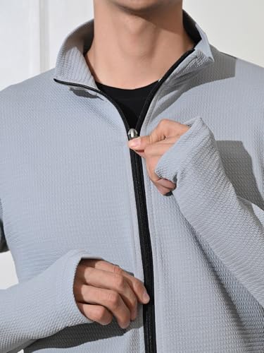 Image of FITINC Sportswear Sunscreen Jacket for Men | Anti-UV Sun Protection, Thumb Hole & CoolRush Tech - Gym, Running & Outdoor Activewear