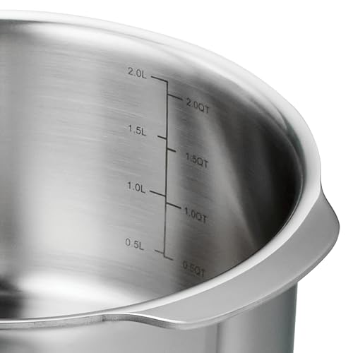 Tramontina Utsava 2.4-Quart Tri-Ply Clad Stainless Steel Tope with Lid, Patila Pot for Indian Cooking by Tramontina - Image 7