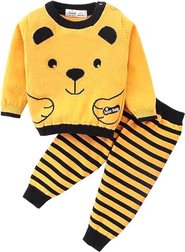 Image of Toddler Pajamas for Boys & Girls - 100% Organic Cotton Unisex child Outfits, 2 Piece Baby Long Sleeve clothes for kids