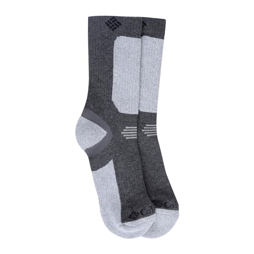 Columbia Lightweight Crop Hiker Crew Socks 1 Pair, Plum, Shoe Size: Men's - 10-13 / Women's - 10-13