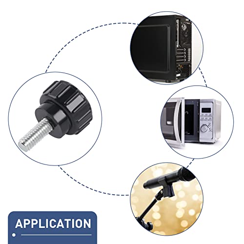 Viti M4, 10 pezzi, zigrinate, a forma di stella