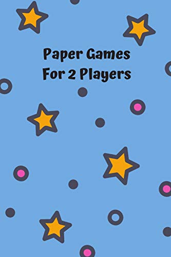 Paper Games For 2 Players: Classic Games For Travel: Blue Cover Design