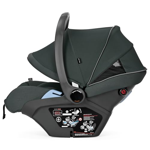 Image of PEG Primo Viaggio Lounge - Rear Facing Infant Car Seat - Metal | Reclining Rear Facing Infant Car Seat, Includes Base with Load Leg & Anti-Rebound Bar, for Babies 4 to 30 lbs, Made in Italy