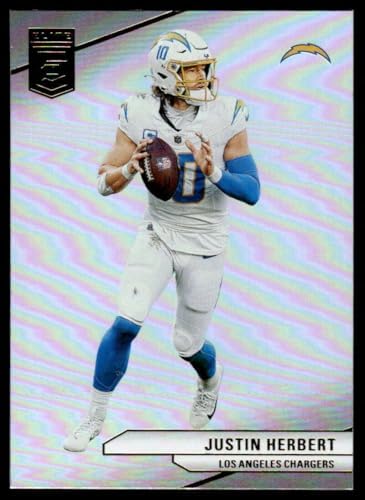 2024 Donruss Elite #60 Justin Herbert Los Angeles Chargers Official NFL Football Card in Raw (NM or Better) Condition image 3