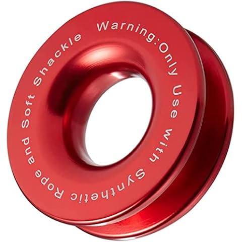 BNEEN Snatch Recovery Ring 46000 LBS, Winch Snatch Block Compatible with ATV UTV SUV Truck Off-Road Vehicle Towing Soft Shackle Recovery Cover