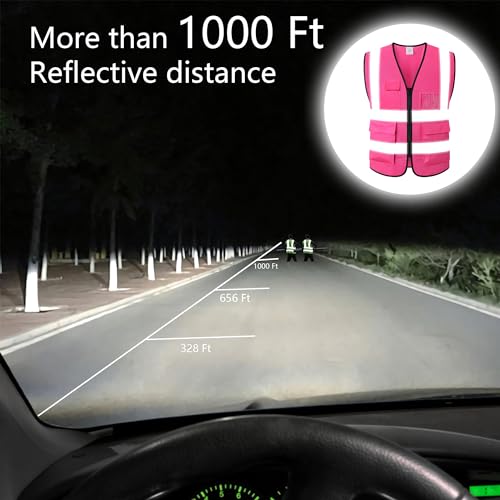 Image of Reflective Safety Vest for Men Women Construction Vest Meet ANSI /ISEA Standard