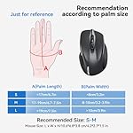 TECKNET Wireless Mouse (BT5.0/3.0 & 2.4G) Rechargeable 4800 DPI Silent USB A & Bluetooth Mouse 6 Buttons, Wide Compatibility - Grey - Image 4