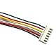 5x Premium 6Pin 5s XH 2.54mm 2.54 Stecker inkl. 30cm 26AWG Elektronik Kabel Farbig + Buchse Lose für Lipo Akku Balancerkabel Pitch RC JST-XH (6Pin)