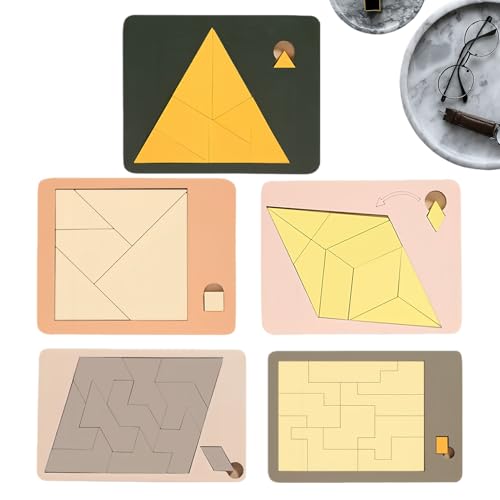 Syengery para Adultos,Desafío Mental Triangular de Madera,Forma Juegos De Matemáticas | para Niños Adultos Familia Escuela Dormitorio Sala De Estar Viaje Fiesta