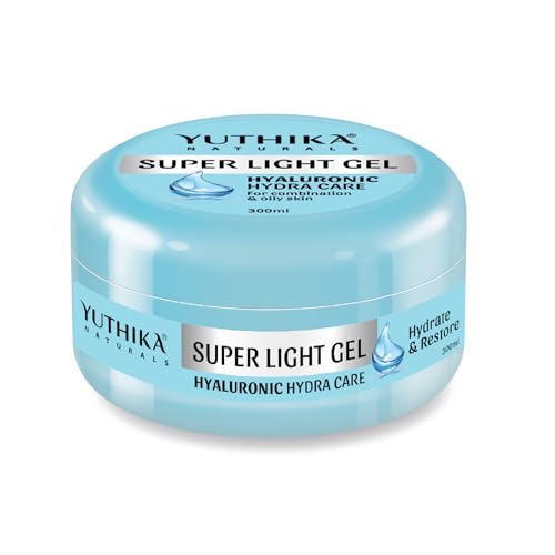 Image of Yuthika Super Light Gel Face Moisturizer With Hyaluronic Acid 300ml | Oil-Free & Non Sticky | Deep Hydration | Face Gel For combination & Oily Skin | Moisturizer Cream For Women & Men