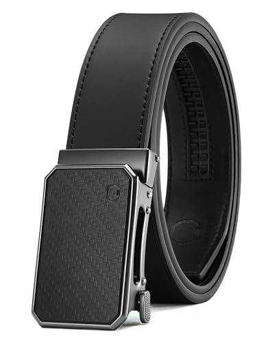 Image of CHAOREN Ratchet Belt Men - 35mm Mens Belt Leather for Casual Jeans - Versatile Fit, Customizable Style
