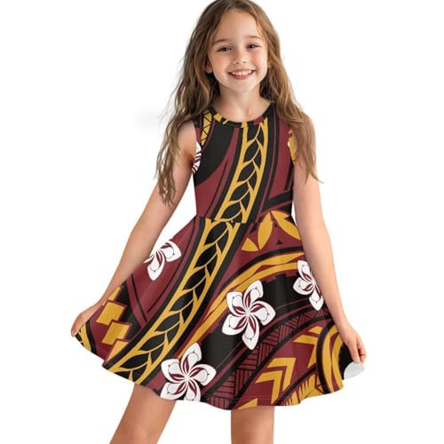 Guosanchn Puletasi Samoan Outfits for Tween Girls Size 11-12Y Polynesian