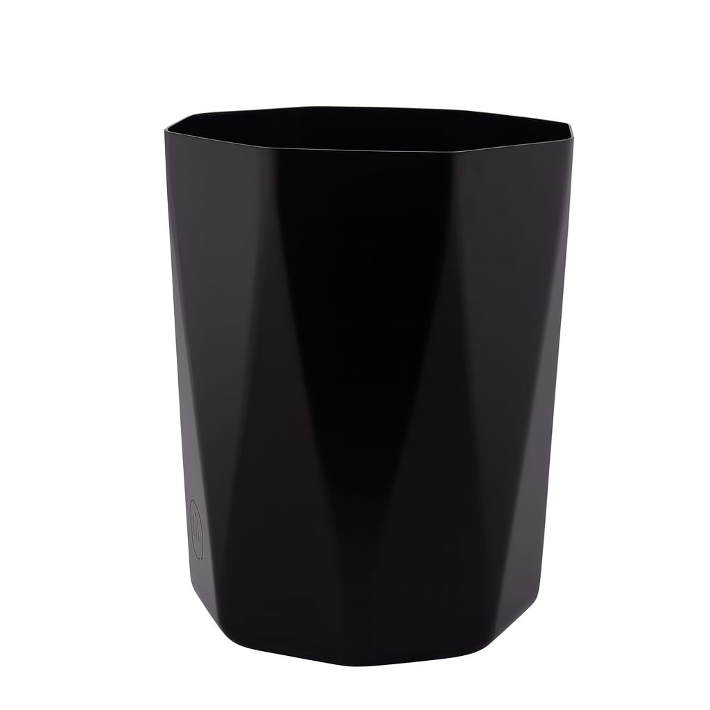 BREVON Bathroom Trash Can 5 Gallon Geometric Plastic Waste Bin for Home Office Bedroom Kitchen Bathroom Durable Open-Top
