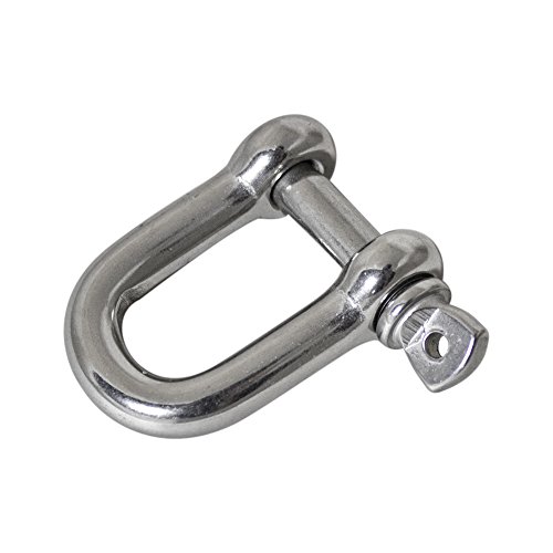 Coolaroo Shade Sail Hardware, 6 mm D-Shackle Screw Pin for Shade Sail Installation