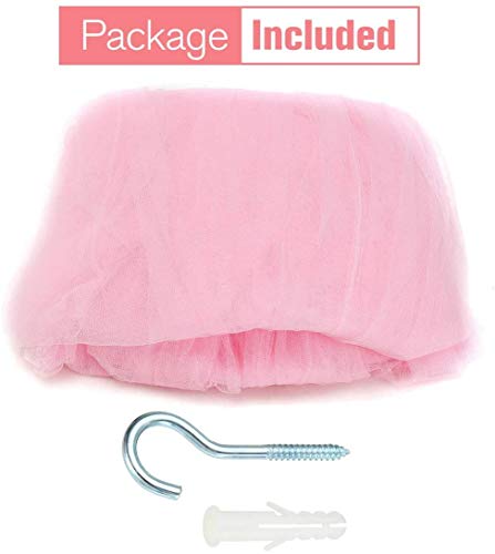 BESTZY Klamboe bed, groot muggennet incl. montagemateriaal, bedhemel, muggenbescherming, muggenbescherming, vliegennet… - Image 7