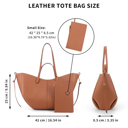 Image of Vegan Leather Tote Handbag Large Capacity Top-handle Purse Shoulder Bags for Woman Trendy Tote Top Handle Satchel