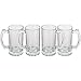 Lily's Home Classic Beer Stein Glasses, Thick Bottoms and Handles, Also Work Great for Root Beer Floats or Lemonade (16 oz. Each, Set of 4)
