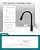 Black Kitchen Faucet with Pull Down Sprayer for RV Sink, VFAUOSIT Kitchen Sink Faucet Stainless Steel Laundry Single Handle Pull Out Kitchen Faucets Matte Black, Grifo para Fregaderos de Cocina