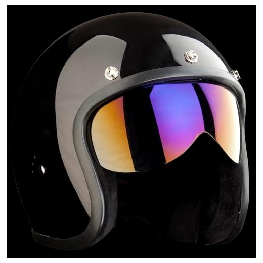 Bandit Helmets - Visiera Shorty per Casco Jet - Anti-graffio, protezione UV, JETVISIST (Iridium)
