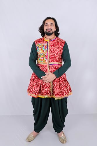 Image of Aglare Gujarati Kedia Dhoti Dress For Boys,kedia,Kurta set for boys small and adult,STITCHED Black