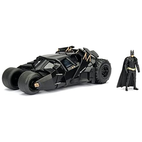 Jada BATMAN THE DARK KNIGHT BATMOBILE 1:24 SCALE DIE-CAST REPLICA, Black Cover