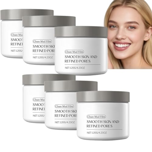 Mascarilla limpiadora de barro – Mascarilla de arcilla de limpieza profunda para piel suave y poros refinados, máscara de desintoxicación y aclaración con minerales naturales, control de aceite y